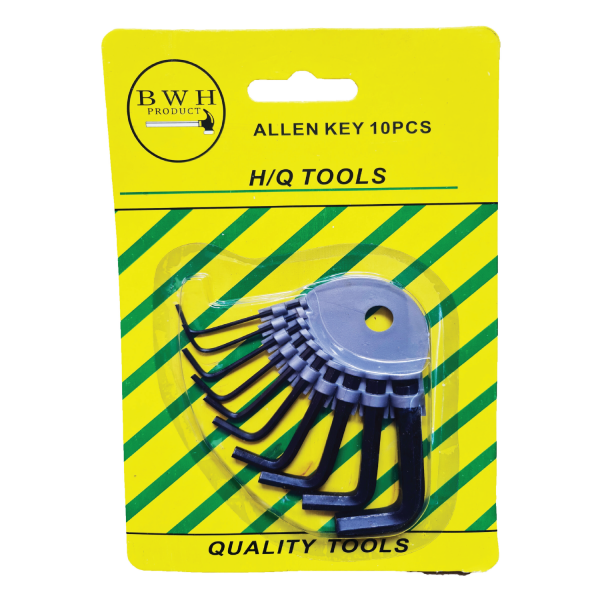Allen Key 10 Pce -Crd