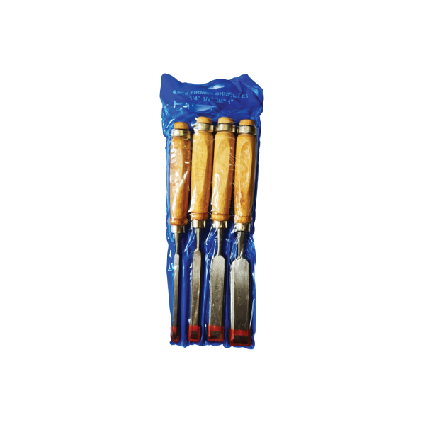 Chisel Wood Set 4 Pce W/Handle