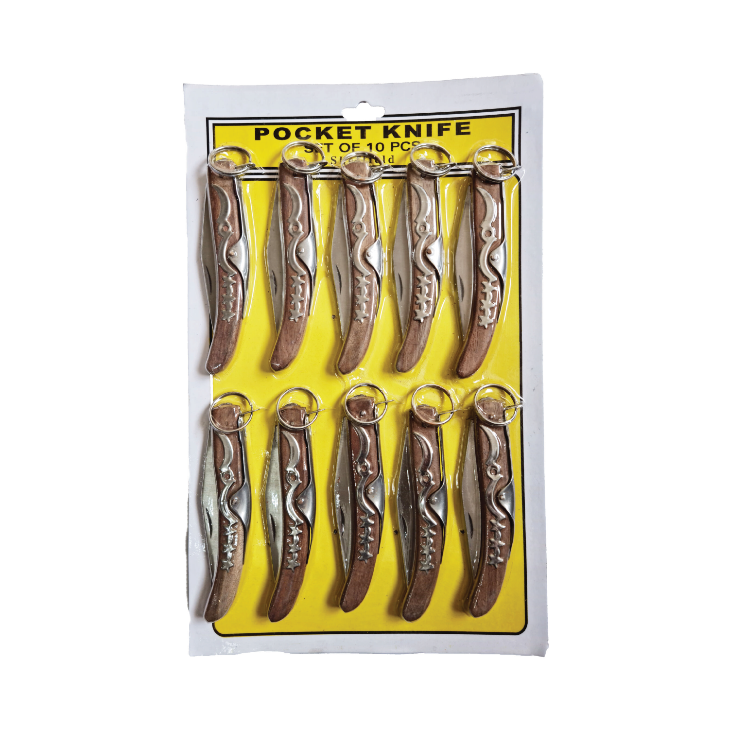 Knife Okapi Imp 10Pc On Card
