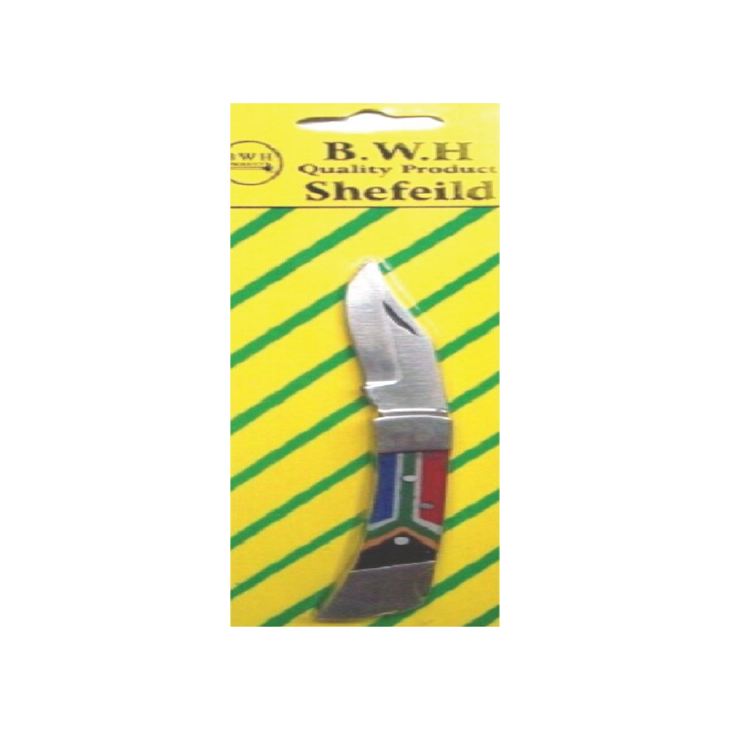Knife Lock 5″ Carded S.A Flag